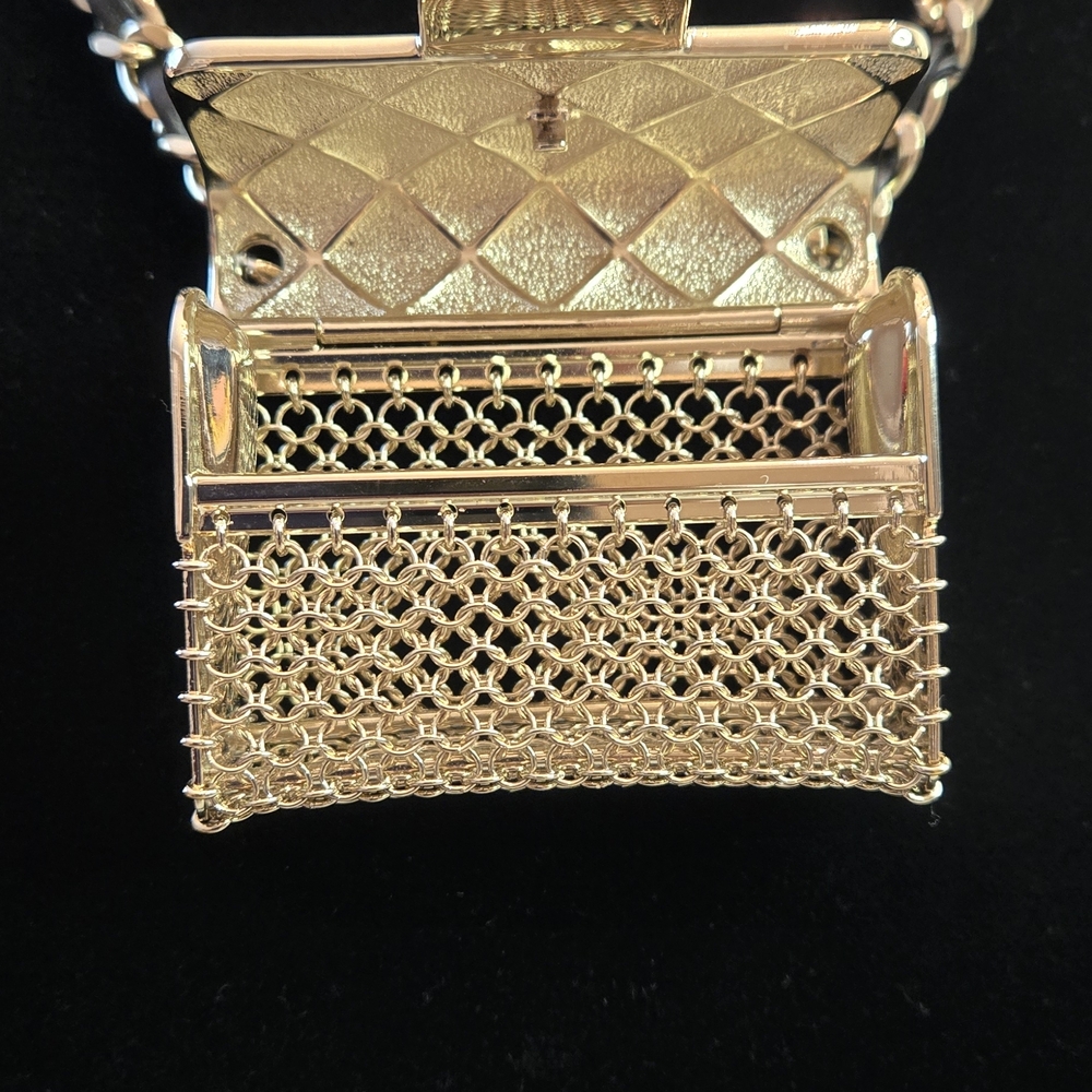 Chanel Micro Bag Necklace - Gold - Picture 3 of 15